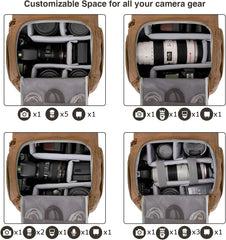 BAGSMART Camera Backpack DSLR Camera Bag Backpacks for Photographers