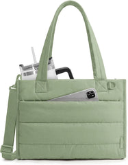 BAGSMART Small Tote Bag for Women, Work Teacher Bag with Zipper Closure
