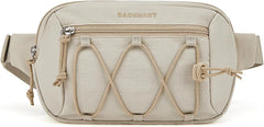 BAGSMART Fanny Packs for Women, Running Workout Traveling Hiking, Beige