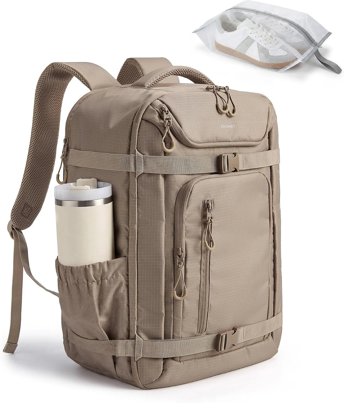 BAGSMART Travel Backpack for Women & Men, 17-Inch Laptop Carry on Backpack