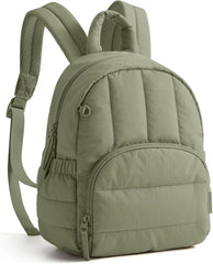 BAGSMART Mini Backpack for Women, Lightweight Puffer Backpack Purse, Quilted Casual Daypack, Water-Resistant Bookbag