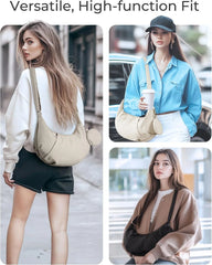 BAGSMART Lightweight Crossbody Bags for Women, Quilted Puffer Shoulder HandBags with Adjustable Strap for Travel