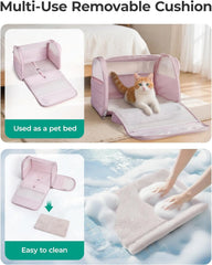 BAGSMART Cat Carrier Soft-Sided Puffy Quilted Collapsible Pet Travel Bag