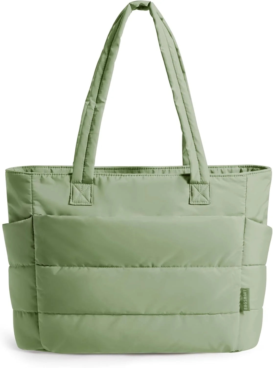 BAGSMART Puffy Tote Bag for Women, Lightweight Work Tote Handbag