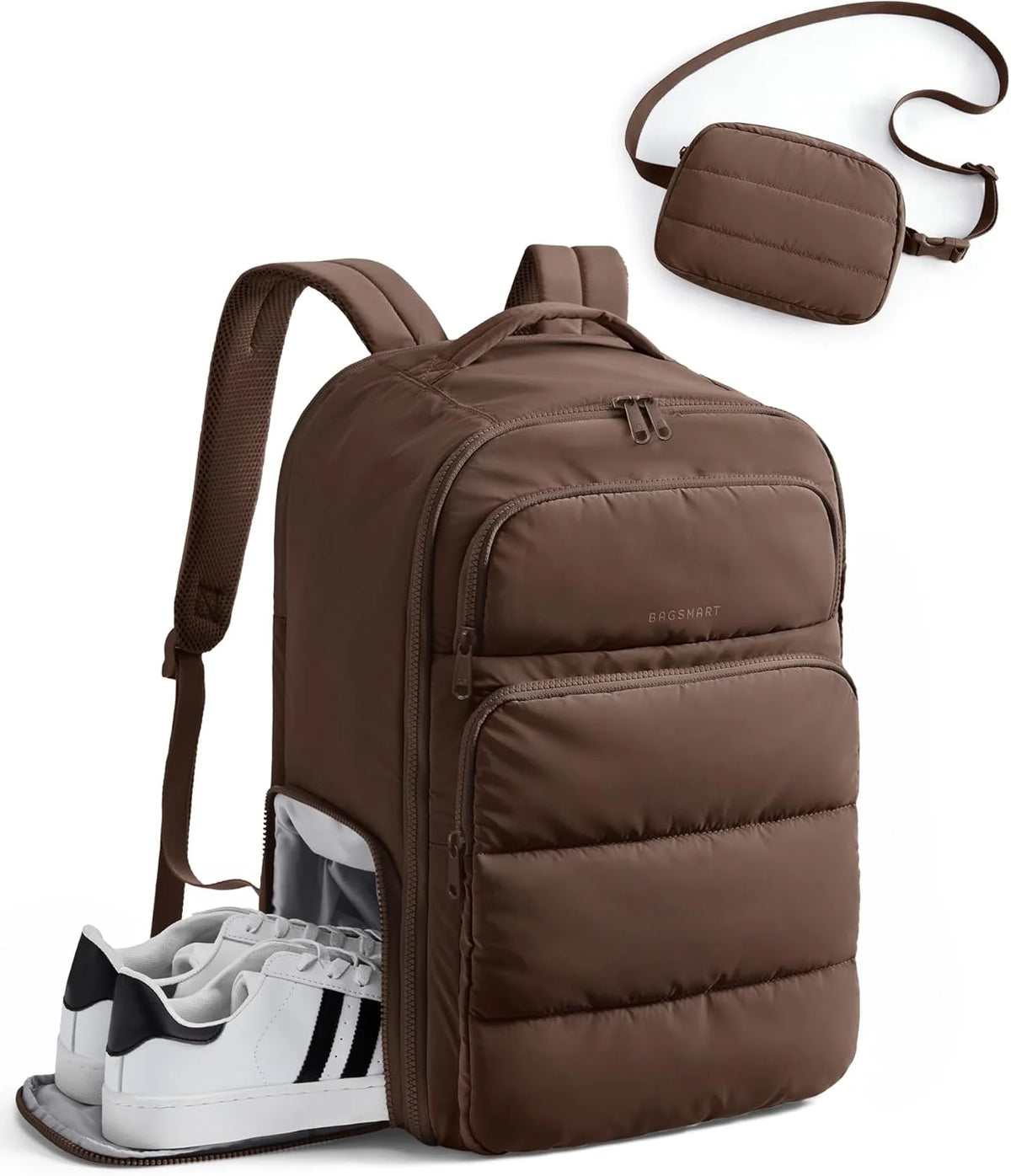 BAGSMART 35L Travel Backpack for Women, 17.3" Carry-On Personal Item