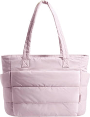 BAGSMART Puffy Tote Bag for Women, Lightweight Work Tote Handbag