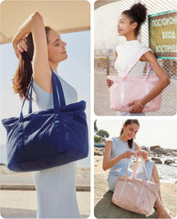 BAGSMART Gym Tote Bag for Women, 24L/28L Travel Tote Yoga Mat Bag