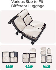 BAGSMART Compression Packing Cubes for Travel
