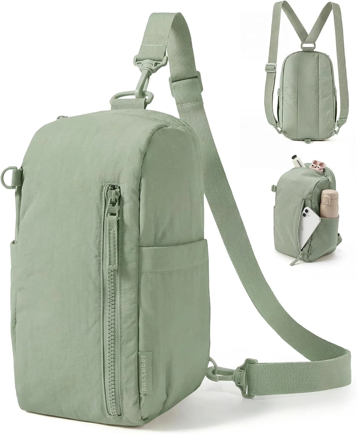 BAGSMART Small Crossbody Bags for Women, Puffer Sling Bag Fanny Packs