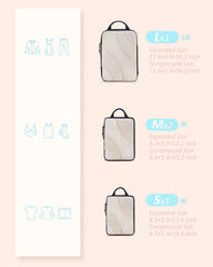 BAGSMART Compression Packing Cubes for Travel