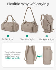 BAGSMART 4-IN-1 Gym Bag for Women Men, TSA Duffle Bag for Travel