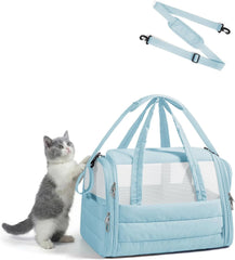 BAGSMART Cat Carrier Soft-Sided Puffy Quilted Collapsible Pet Travel Bag