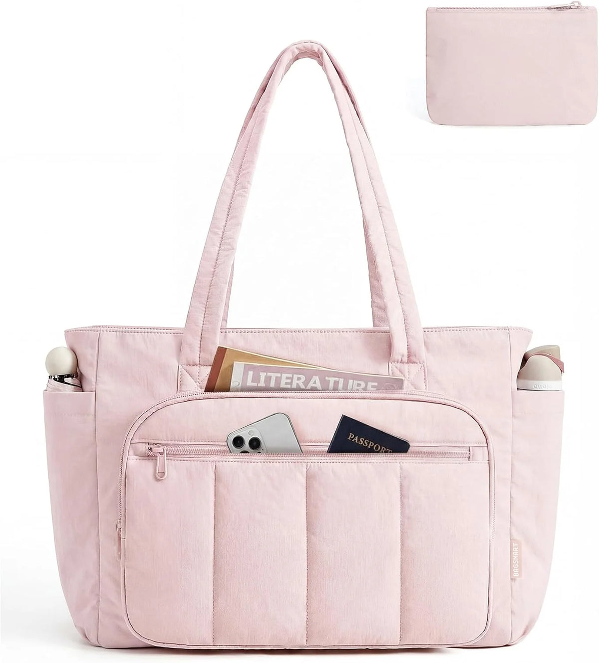 BAGSMART Tote Bag for Women, 2 Set Work Tote Bag with Zipper