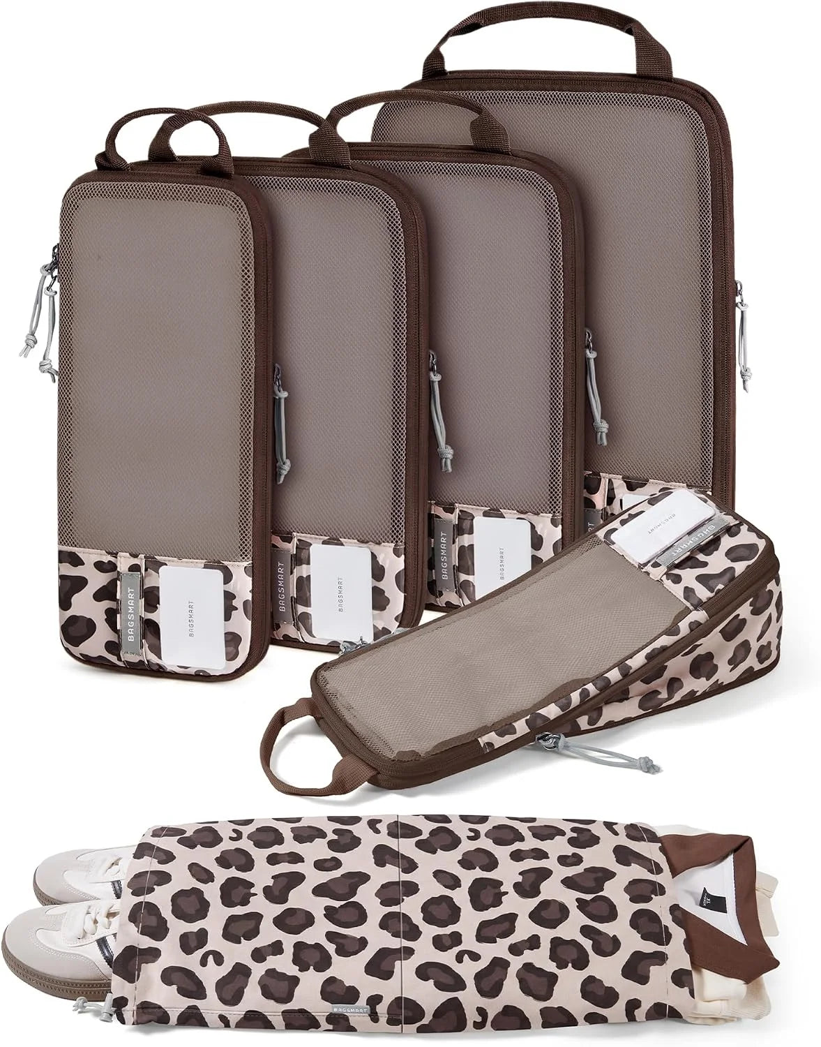 BAGSMART Compression Packing Cubes for Travel Essentials