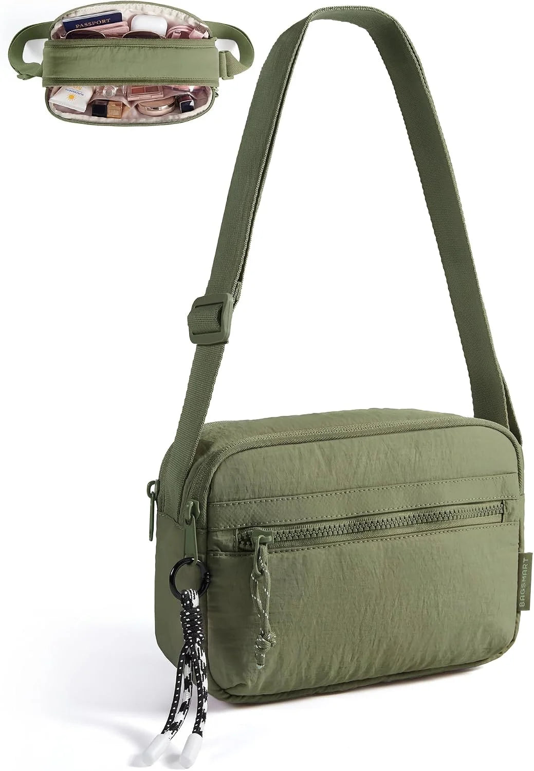 BAGSMART Cross Body Purse, Small Crossbody Bags for Women Travel Purse, Casual Shoulder Handbag Wallet