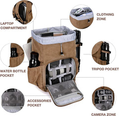 BAGSMART Camera Backpack DSLR Camera Bag Backpacks for Photographers