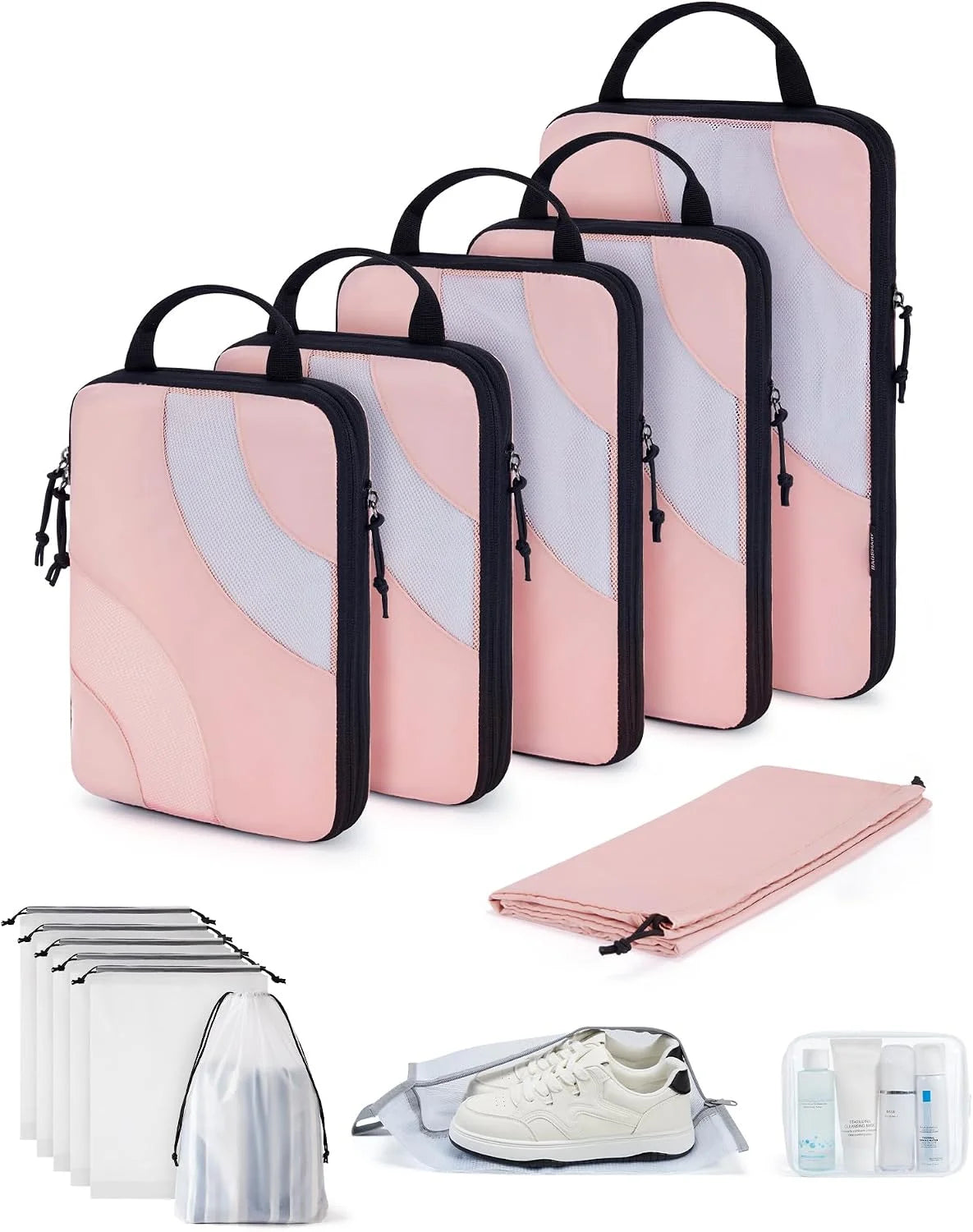 BAGSMART Compression Packing Cubes for Travel