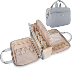 BAGSMART Toiletry Bag for Women, Medium Water-resistant, Grey