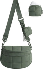 BAGSMART Crossbody Bags for Women, Puffer Cute Bum Bag with Pouch
