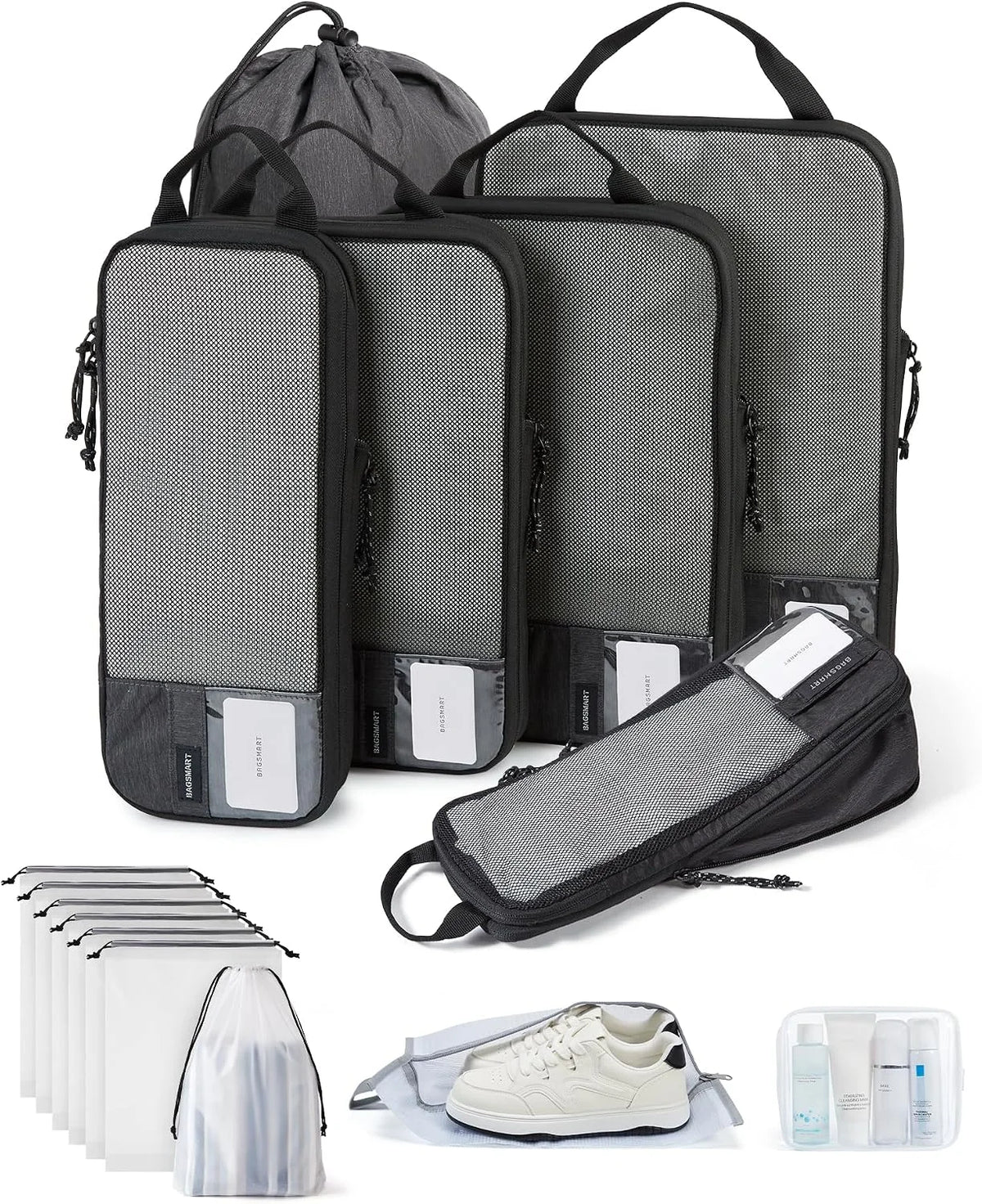 BAGSMART Compression Packing Cubes for Travel Essentials