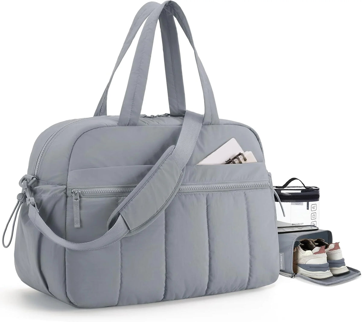 BAGSMART Duffle Bag for Travel, Gym Bag for Women, Weekender Carry on