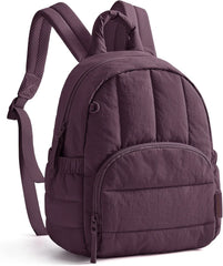 BAGSMART Mini Backpack for Women, Lightweight Puffer Backpack Purse, Quilted Casual Daypack, Water-Resistant Bookbag