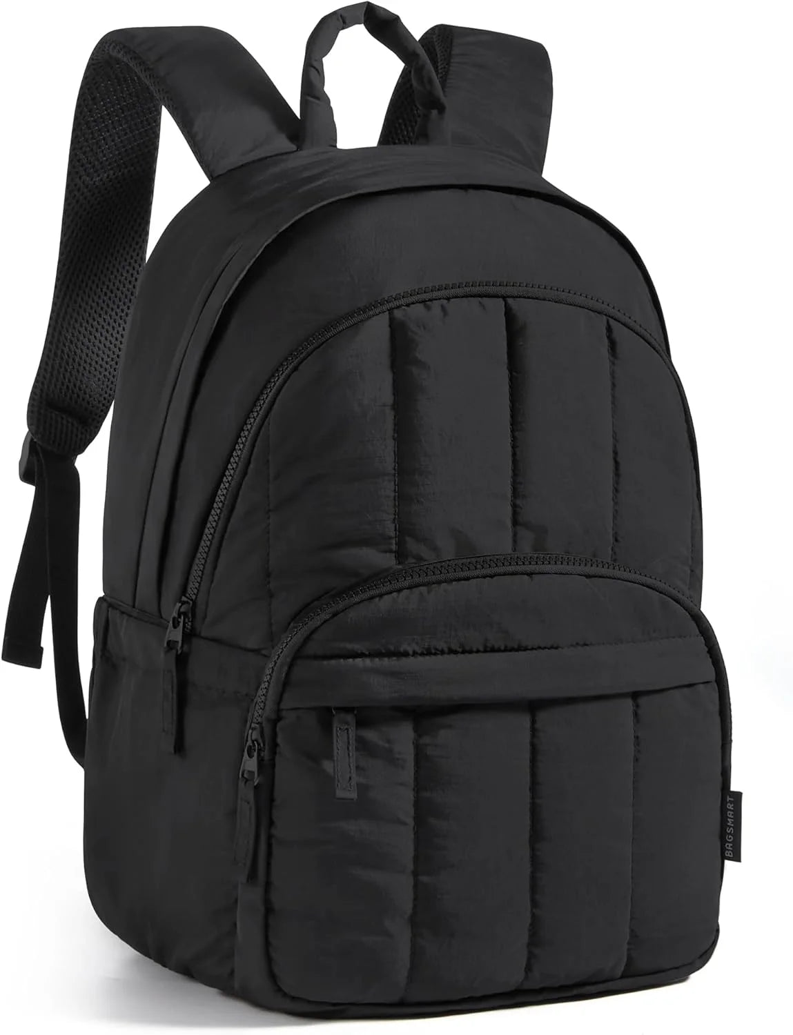 BAGSMART College Laptop Backpack,Cute Travel Backpack for Women,Quilted Computer Bookbag