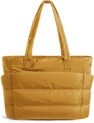 BAGSMART Puffy Tote Bag for Women, Lightweight Work Tote Handbag