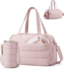 BAGSMART 2 Set Gym Bag for Women, Yoga Bag with Water Bottle Holder
