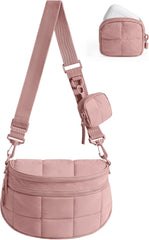 BAGSMART Crossbody Bags for Women, Puffer Cute Bum Bag with Pouch