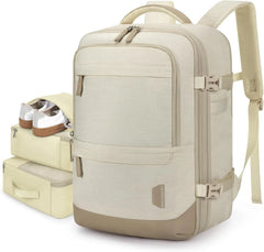 BAGSMART 37L Expandable Travel Backpack Compression Carry On Daypack