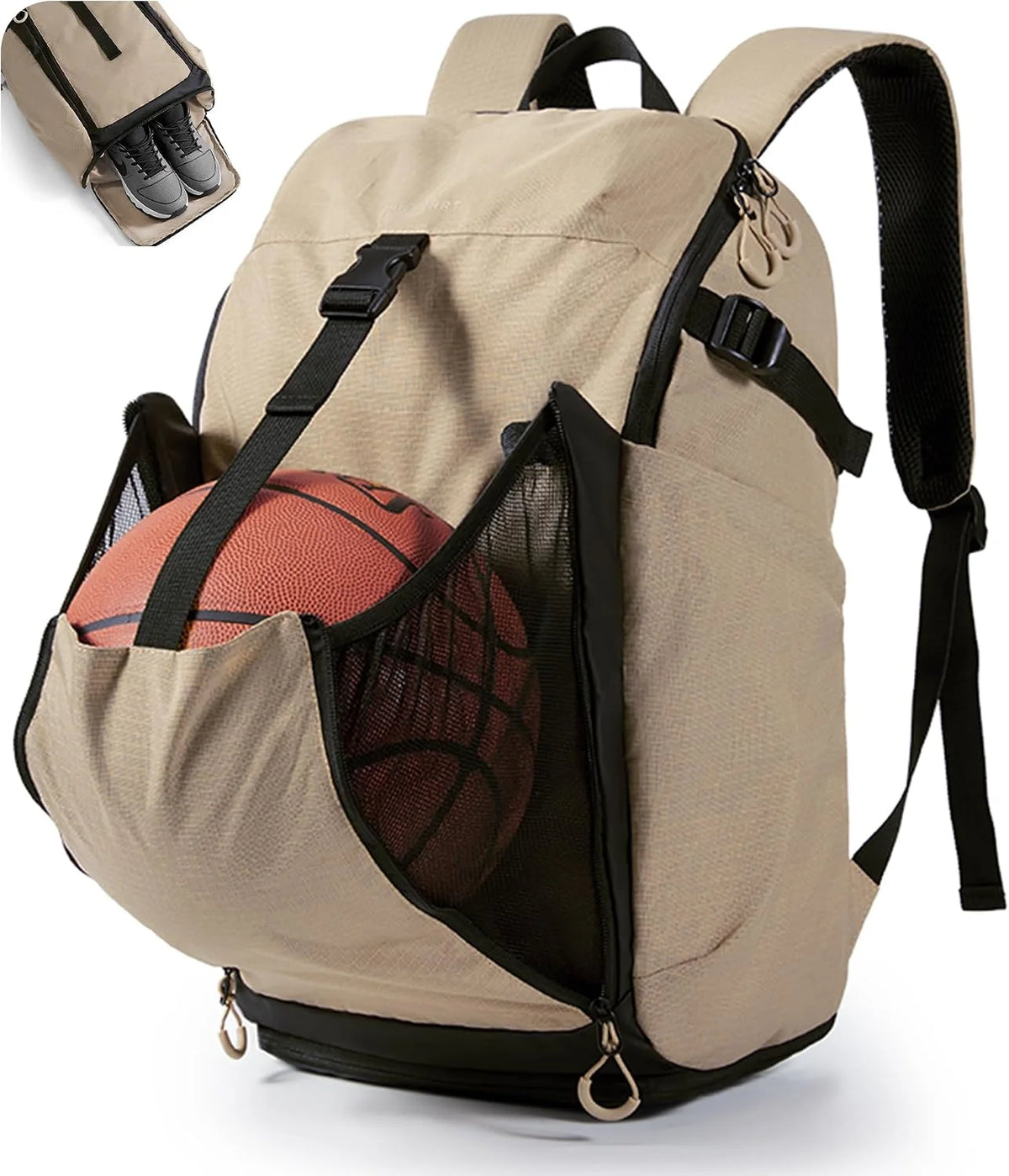 BAGSMART Gym Backpack for Men with Shoe Compartment for Multi-Sport