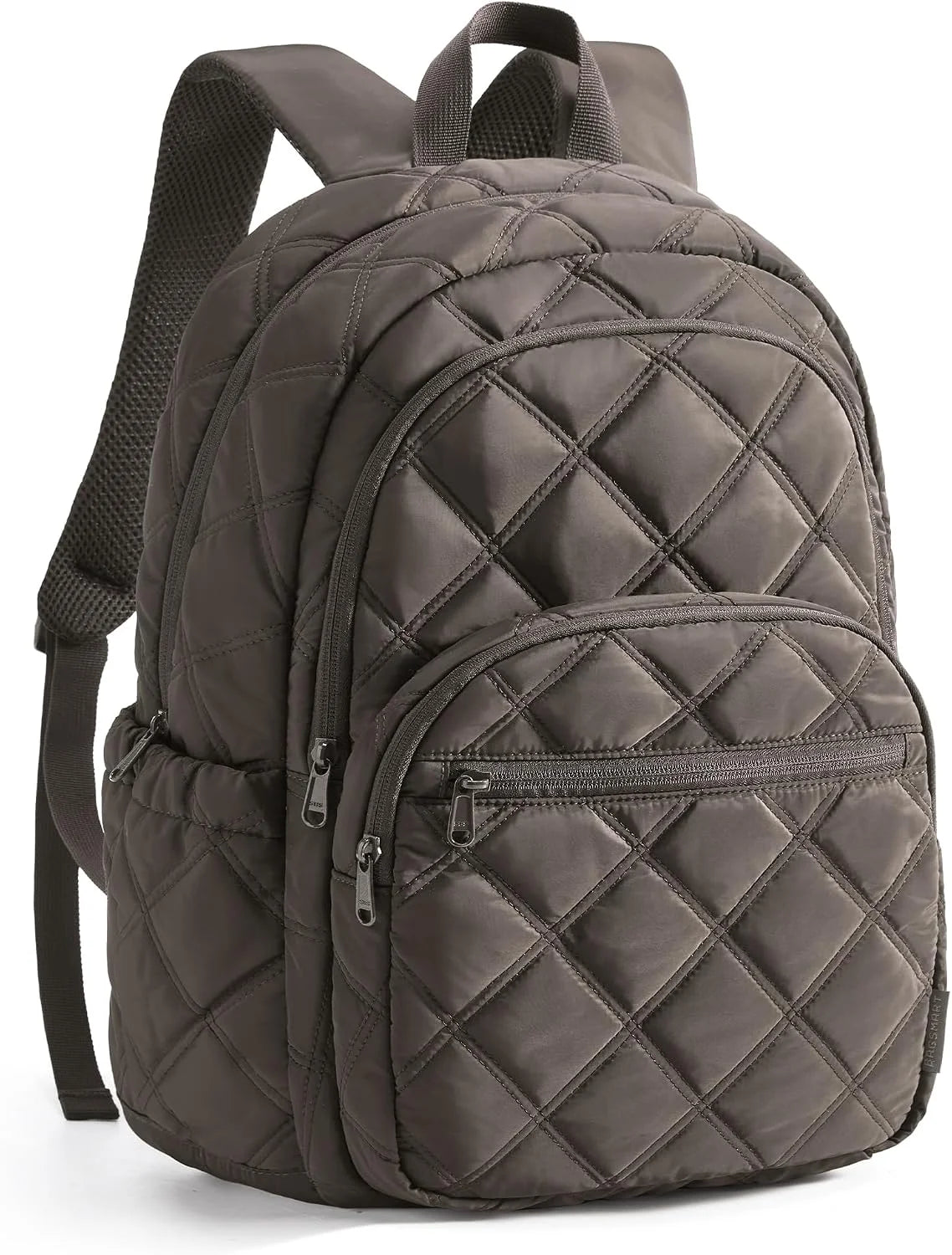 BAGSMART College Laptop Backpack,Cute Travel Backpack for Women,Quilted Computer Bookbag