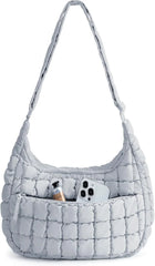 BAGSMART Quilted Crossbody Bags for Women, Travel Purses Hobo Shoulder Bag