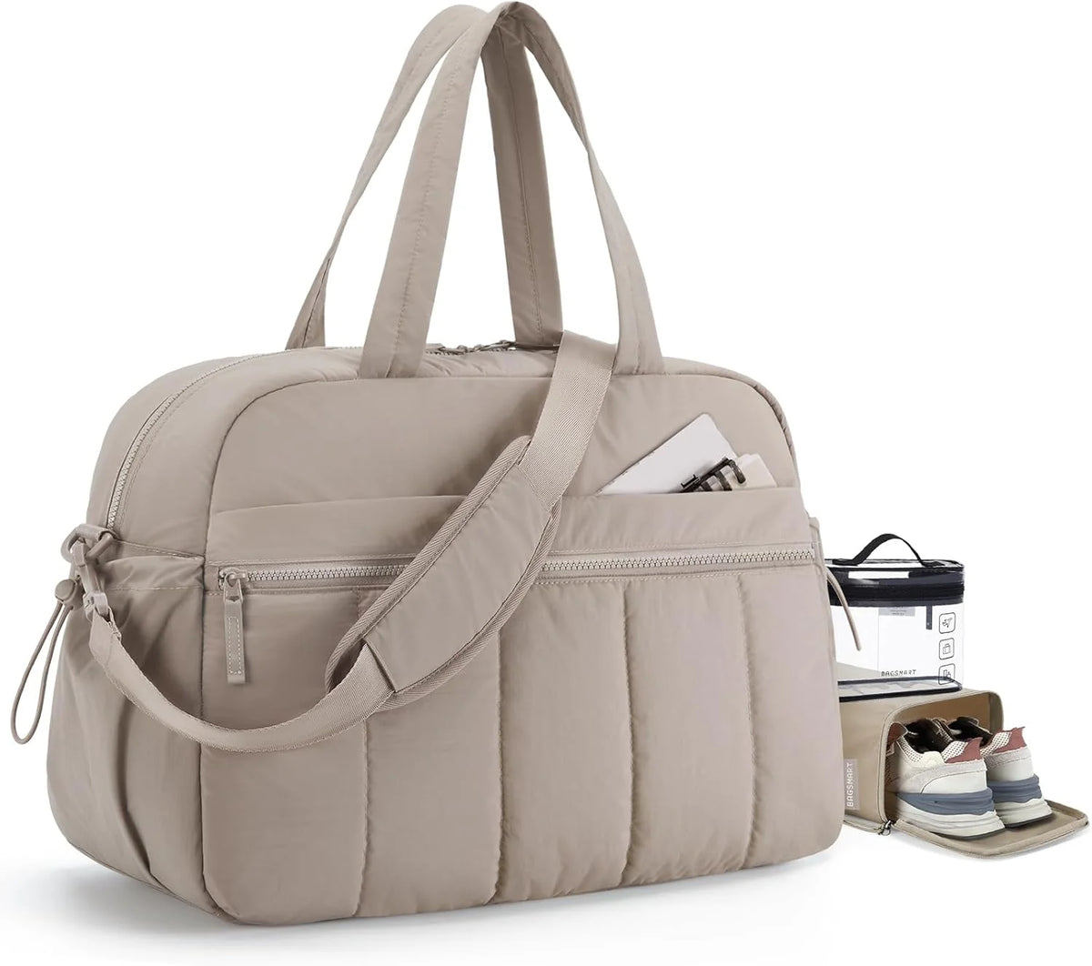BAGSMART Duffle Bag for Travel, Gym Bag for Women, Weekender Carry on