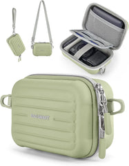 BAGSMART Digital Camera Case, Small Camera Bag with 2 Carrying Ways, Green