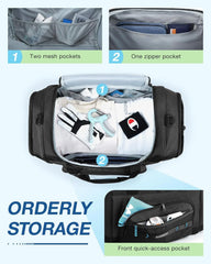 BAGSMART 4-in-1 Gym Bag for Women Men, TSA Duffle Bag for Travel