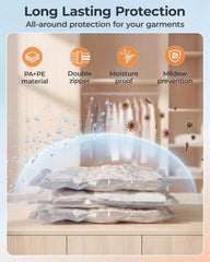 BAGSMART Travel Vacuum Seal Storage Bags Bags for Clothes with Pump