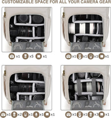 BAGSMART Camera Backpack DSLR Camera Bag Backpacks for Photographers