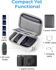 BAGSMART Digital Camera Case, Small Camera Bag with 2 Carrying Ways, Purple