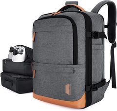 BAGSMART 37L Expandable Travel Backpack Compression Carry On Daypack