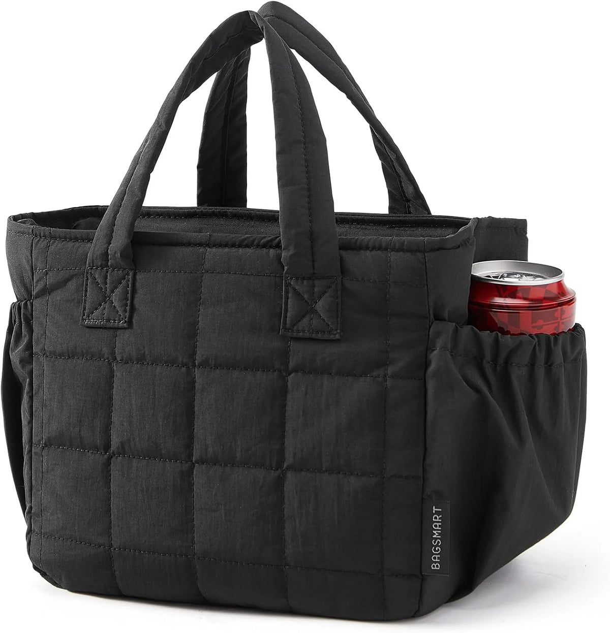 BAGSMART Lunch Bag Men's Small Cool Quilted Insulated Leakproof Lightweight