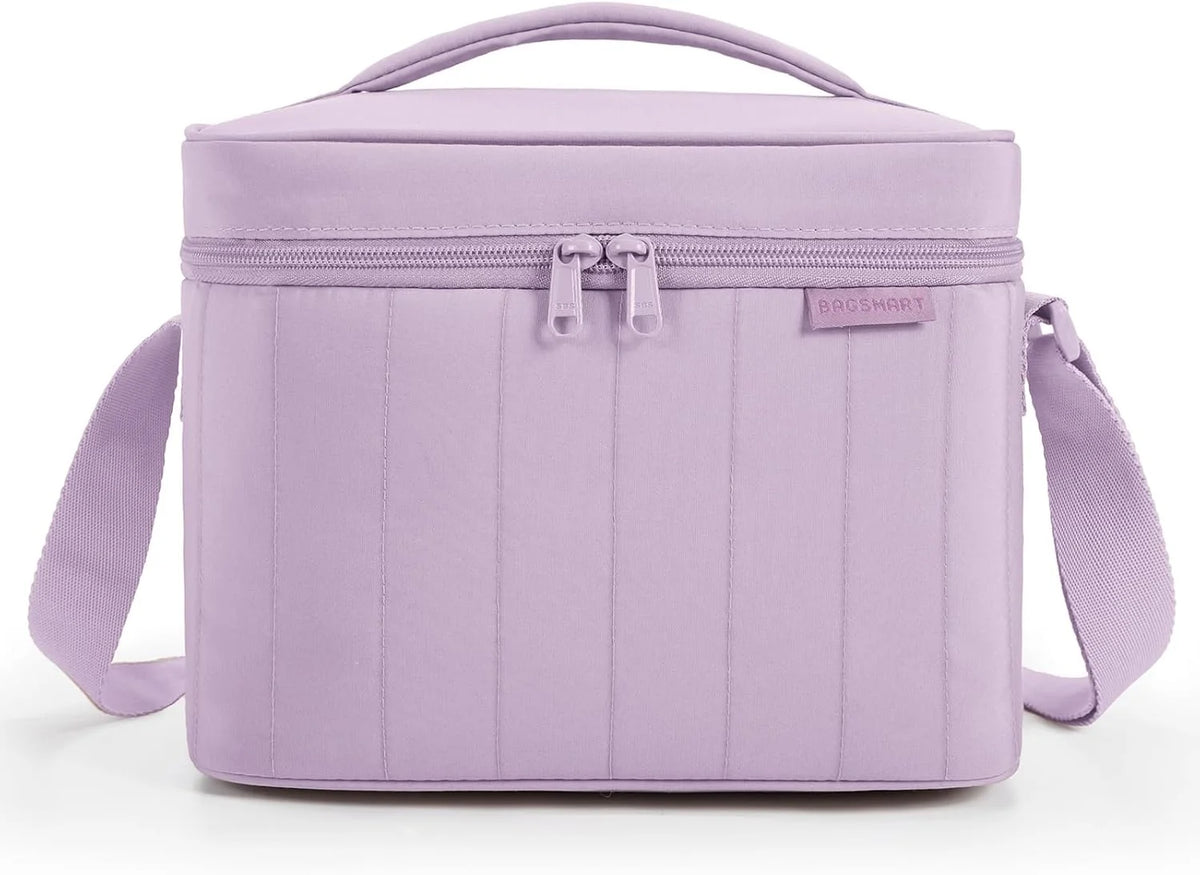 BAGSMART Lunch Box for Women, Insulated Lunch Bag Leakproof Lavender Purple