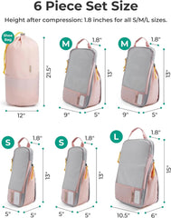 BAGSMART Compression Packing Cubes for Travel Essentials