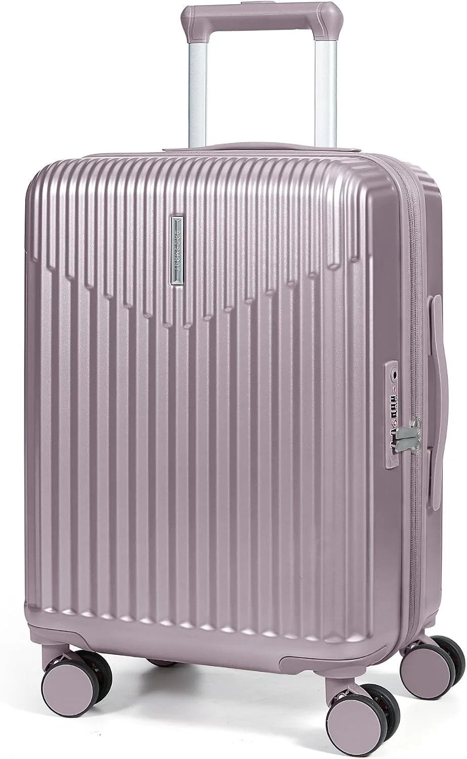 BAGSMART 20" Spinner Carry-On, PC Hardside Expandable, TSA Lock, Purple