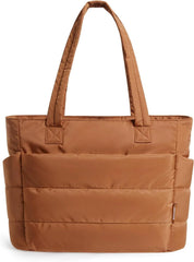 BAGSMART Puffy Tote Bag for Women, Lightweight Work Tote Handbag