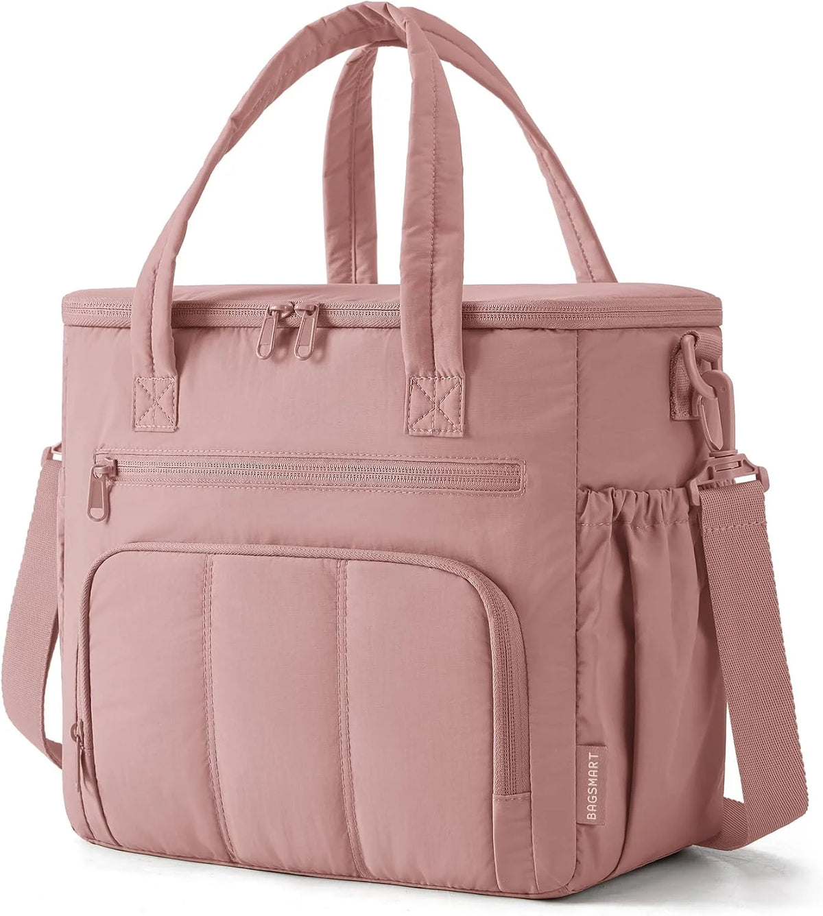 BAGSMART Puffy Insulated Lunch Bag, 13L Lightweight Tote