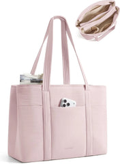 BAGSMART Tote Bag for Women with Compartments Work Tote Bag with Zipper