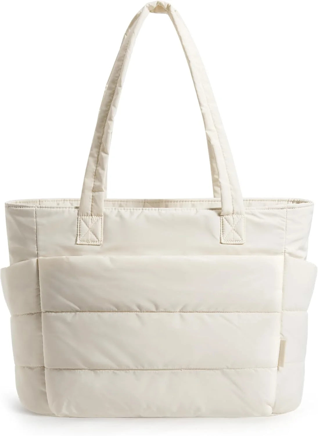 BAGSMART Puffy Tote Bag for Women, Lightweight Work Tote Handbag