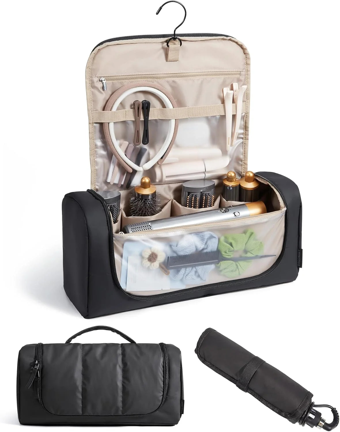 BAGSMART Hair Tool Travel Bag, Organizer for Dyson Airwrap with Hook